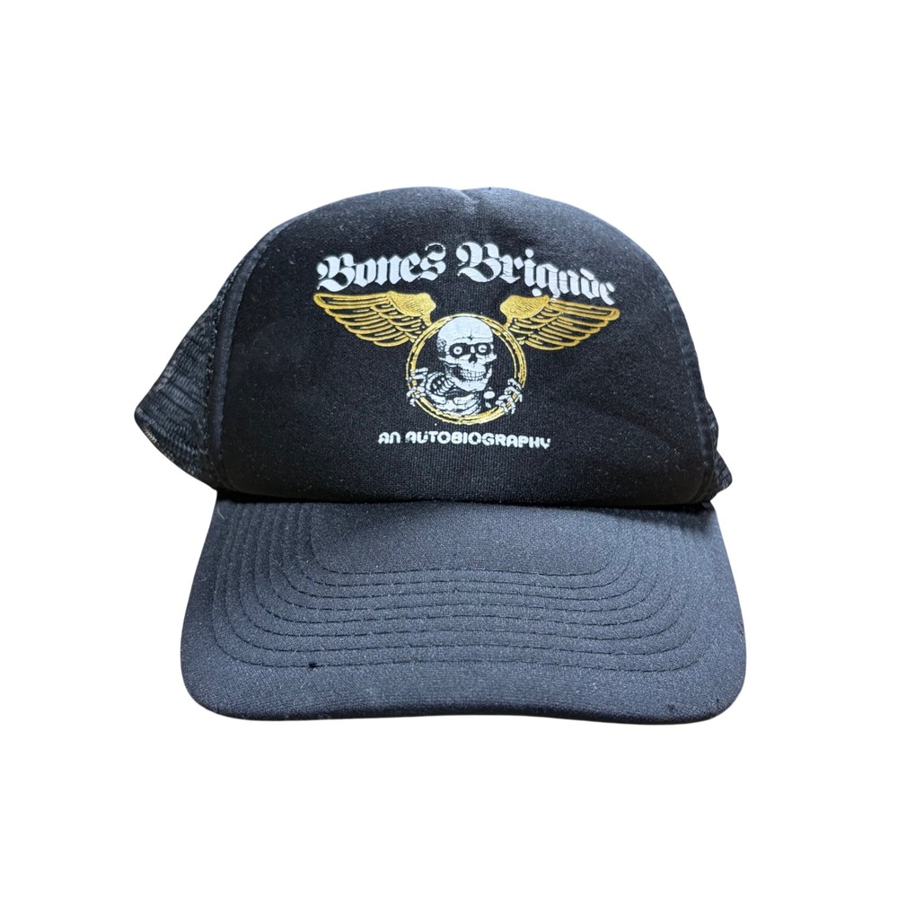 Bones Brigade An Autobiography Trucker Hat Black Otto Snapback Skate Skull